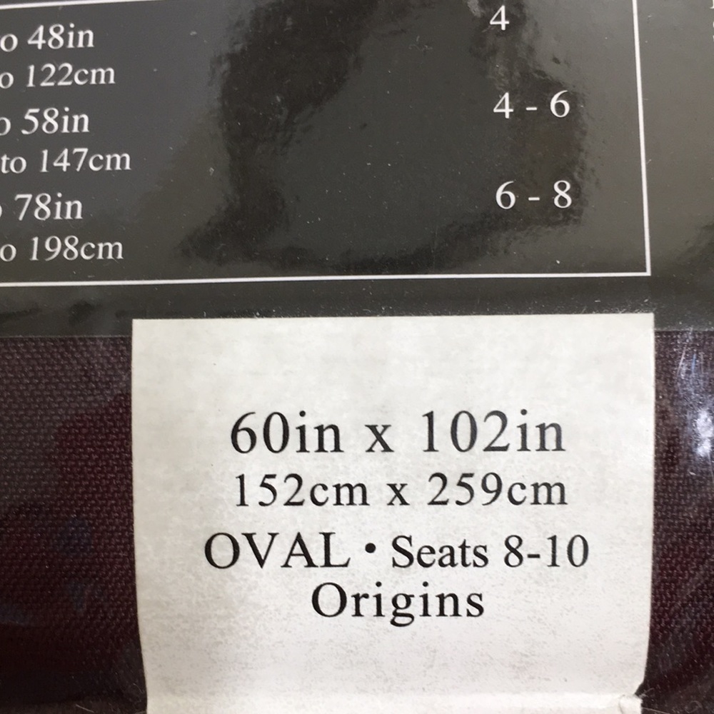 Origins microfiber tablecloth - Picture 3 of 6